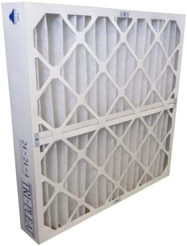 Photo 1 of 16x25x4 Air Filter Merv 8 Pleated Replacement (2-Pack) (Actual Size: 15.38 x 24.38 x 3.63 Inches)
