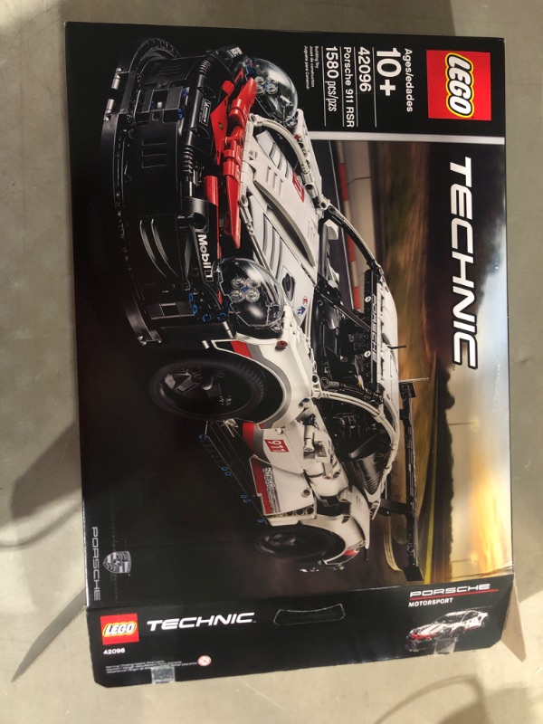 Photo 5 of ***OPENED BOX*ALL ENCLOSED BAGS ARE SEALED*INSTRUCTIONS OPENED***
LEGO Technic Porsche 911 RSR Race Car Model Building Kit 42096, Advanced Replica, Exclusive Collectible Set, 