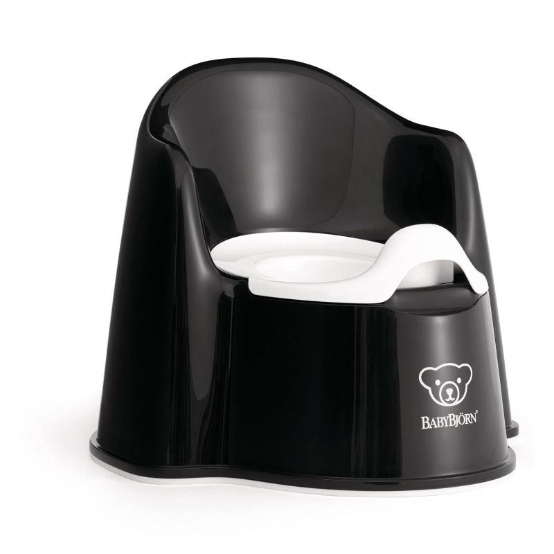 Photo 1 of BabyBjörn Potty Chair, Black/White
