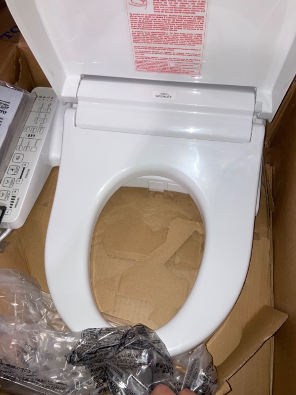 Photo 3 of (READ FULL POST) TOTO SW3073#01 WASHLET C2 Round Electronic Bidet Toilet Seat, Cotton White C2 Round Cotton White
