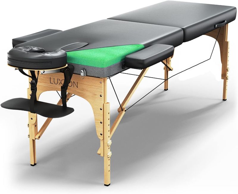 Photo 1 of ***USED - DAMAGED - SEE COMMENTS***
Premium Portable Foldable Massage Table with Wooden Feet