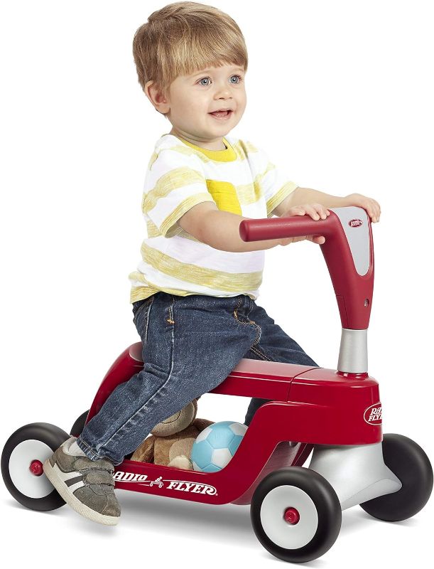 Photo 1 of (READ FULL POST)  Radio Flyer Scoot 2 Scooter, Toddler Scooter or Ride on, Ages 1-4,Red