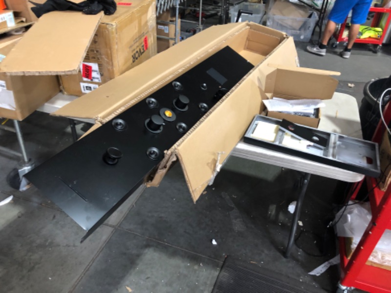 Photo 1 of LED Gold Shower Tower 304 Stainless Steel 4 In 1 Shower Panels System with Rainfall Shower Waterfall Bath Tub Fauc Rain Massage Body Jets for Home Hotel Resort Bathroom Lavatory Wash Black Brushed Gold