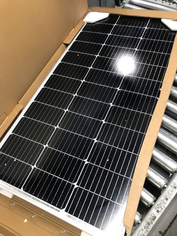 Photo 2 of 200-Watt 12-Volt Monocrystalline Solar Panel for Off Grid Large System Residential Commercial House Cabin Sheds Rooftop