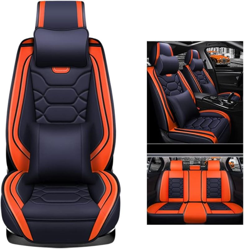 Photo 3 of WOOMES Car Seat Covers Universal Full Set for Mercedes Benz Sprinter 3,5-t Tourer,Sprinter 4-T,Sprinter 4,6-t,Sprinter 5-T,T1,T1,tn,T2,l,T2,ln1water proof?luxurious orange
