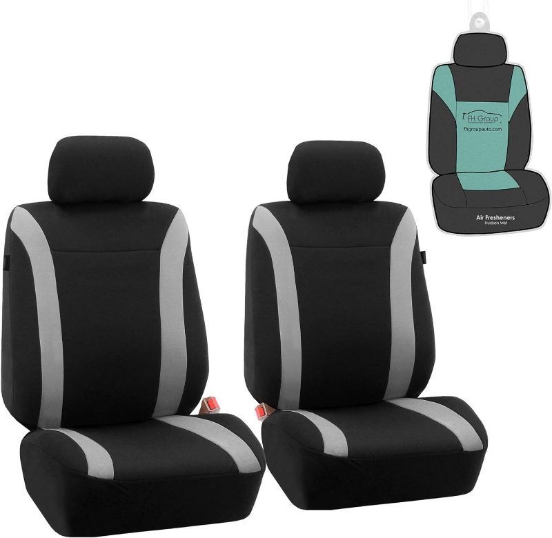 Photo 1 of FH Group Car Seat Covers Cosmopolitan Flat Cloth Car Seat Covers Front Seats Only