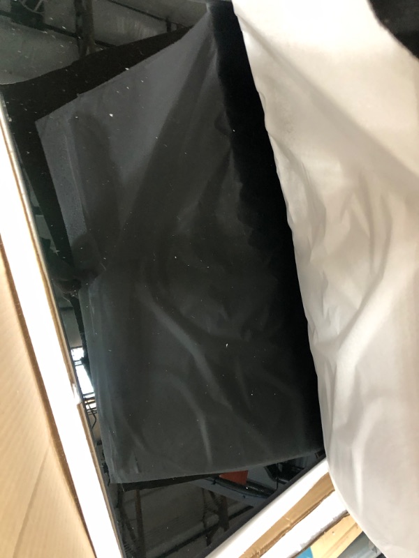 Photo 1 of SAYGOER Black Glass Coffee Table Small Modern Coffee Tables 26.7in Square Tempered Glass-Top Accent Center Table for Living Room Home Office with Black Metal Frame Easy Assembly Black Coffee Table