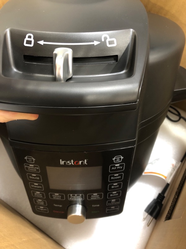 Photo 2 of ***SEE NOTES*** Instant Pot Duo Crisp Ultimate Lid, 13-in-1 Air Fryer and Pressure Cooker Combo, Sauté, Slow Cook, Bake, Steam, Warm, Roast, Dehydrate, Sous Vide, & Proof, App With Over 800 Recipes, 6.5 Quart 6.5QT Ultimate