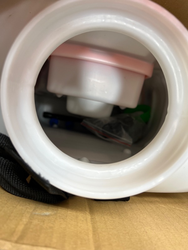 Photo 1 of VEVOR 4 Gallon Battery Powered Backpack Sprayer with Wheeled Cart, Adjustable 0-94 PSI, 13FT Hose, 6 Nozzles, 2 Wands Included, Wide Mouth Lid for Weeding, Cleaning, Long Spray Time Without Fatigue 4 Gal with Cart