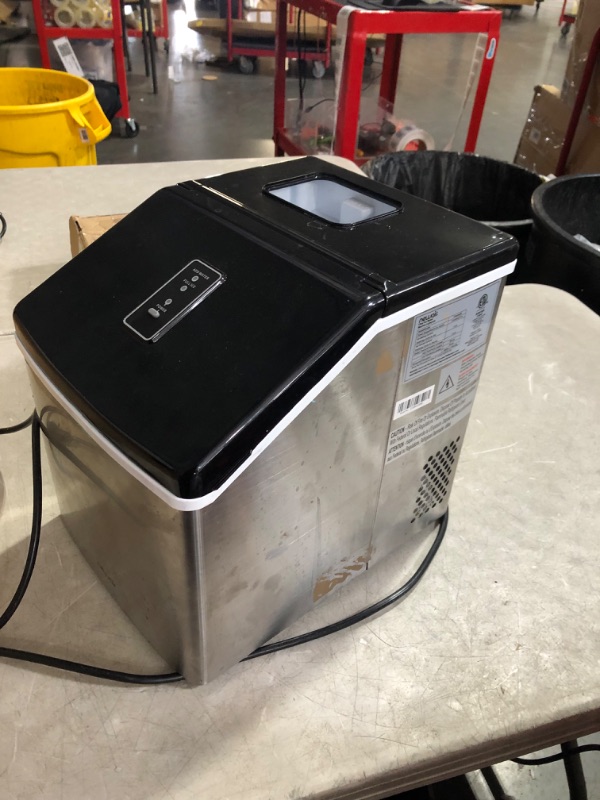 Photo 10 of ***NONREFUNDABLE - NOT FUNCTIONAL - FOR PARTS ONLY - SEE COMMENTS***
Newair Silver Countertop Ice Maker Machine, Compact Automatic Ice Maker, Cubes Ready in Under 15 Minutes, Portable Ice Cube Maker, Perfect for Home/Kitchen/Office/Bar