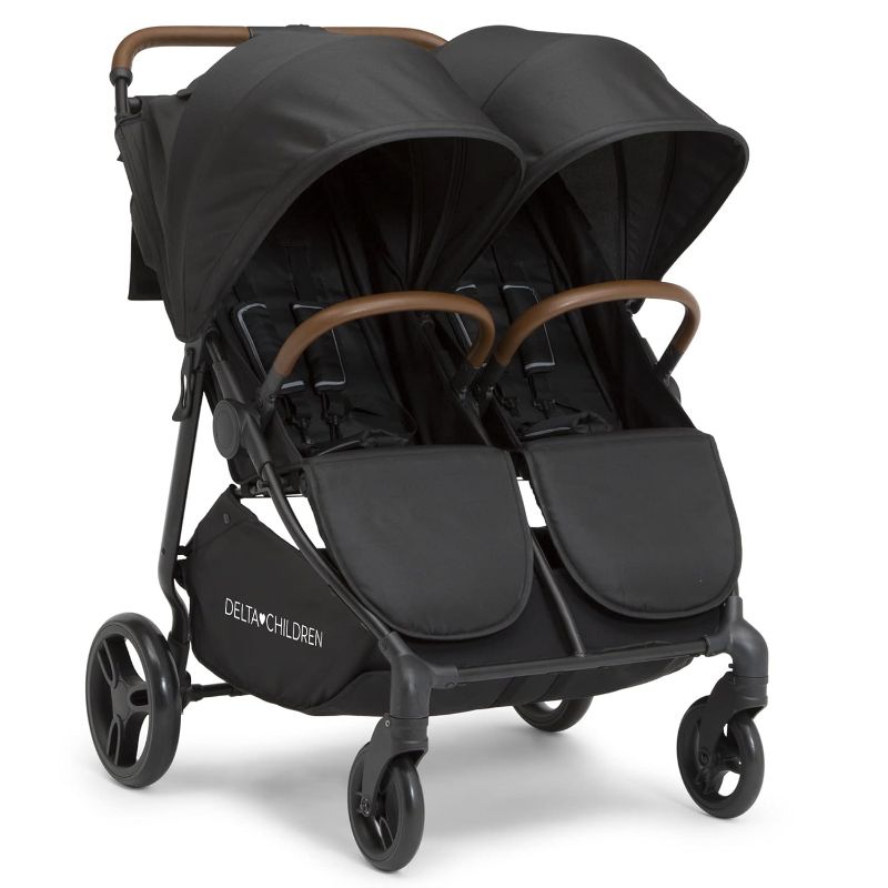 Photo 1 of ( important ) (see clerk notes ) 
Cruzer Double Stroller – Lightweight Side by Side with Reclining Seats, Extendable Canopies and Flat Fold, Black
