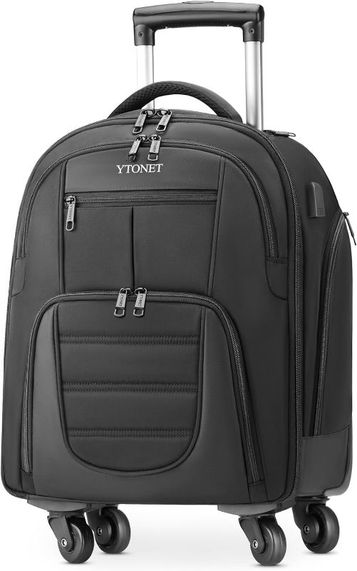 Photo 1 of *****STOCK IMAGE FOR SAMPLE*****
Ytonet Underseat Carry on Luggage with Wheels,16 Inch Water Resistant Under Seat Carry on Bag with Spinner Wheels, Rolling Underseat Bag with USB Port for Men Women Travel Business Work Overnight