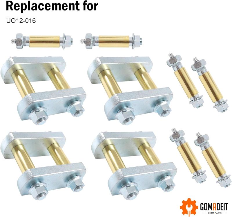 Photo 2 of 2.25" Trailer Shackle Kit fits for Morryde CRE3000, Stock, Equa-Flex Trailer Suspension Kit replace Morryde UO12-016 Trailer Shackles Kit, Tandem Axle