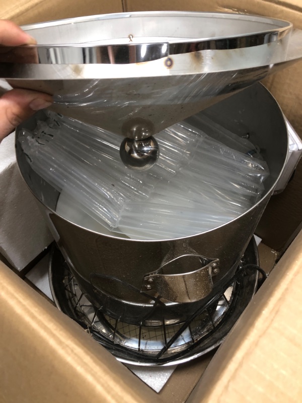 Photo 1 of ChiPak Automatic Chicken Feeder with Timer, 25LB Capacity Stainless Steel Poultry Feeders W/ 4 Sets of Timer Settings,Waterproof Cover, Anti-Mouse Net for 6-12 Chickens