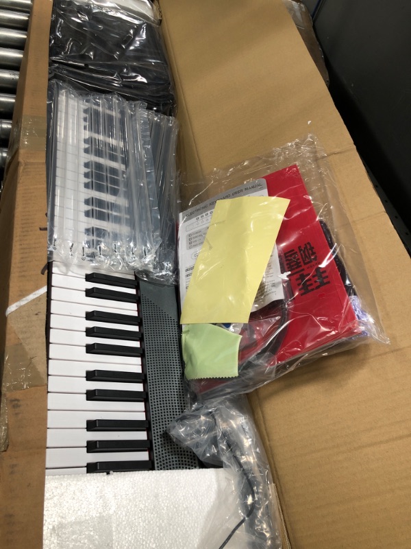 Photo 2 of 88 Key Digital Piano Full Size Semi Weighted Electronic Keyboard Piano with Music Stand, Power Supply, Sustain Pedal, Bluetooth, MIDI, for Beginner Professional at Home, Stage