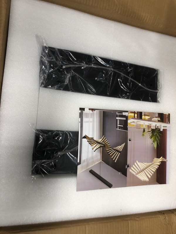 Photo 1 of Designer Chandelier Modern Style Dimmable LED Pendant Light Remote Control Kitchen Island Dining Room Hanging Lamp (Matte Black, 30 Light Strips) 30 Light Strips Matte Black