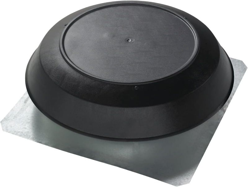 Photo 1 of (READ FULL POST) Broan-NuTone 356BK 1600 CFM Powered Attic and Garage Ventilation Fan, Roof Mounted, Black Dome
