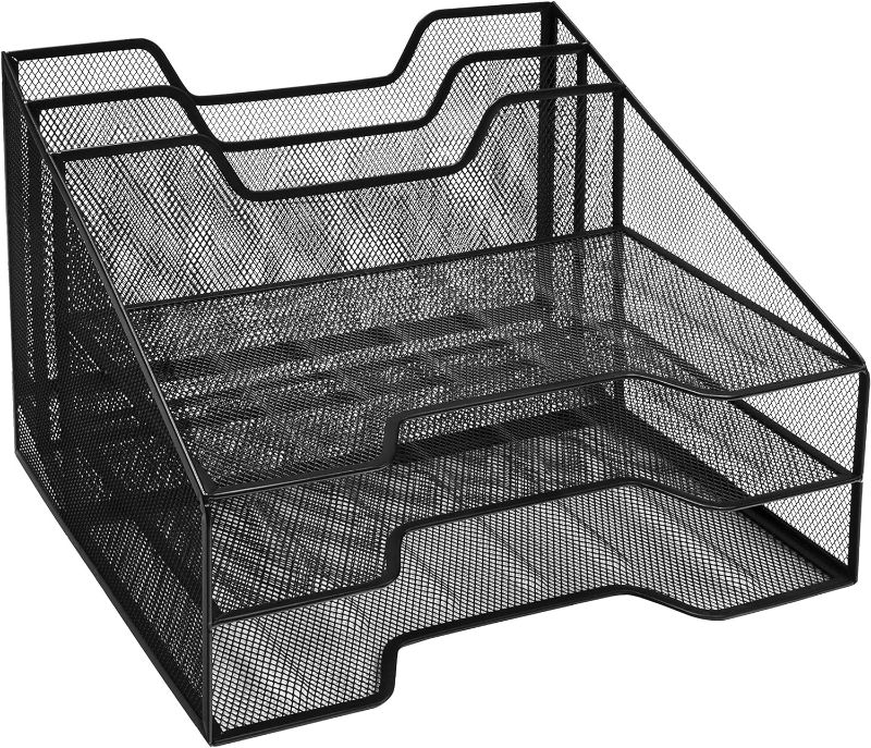 Photo 1 of Osco WMFO-BLK Wire Mesh File Organiser - Black
