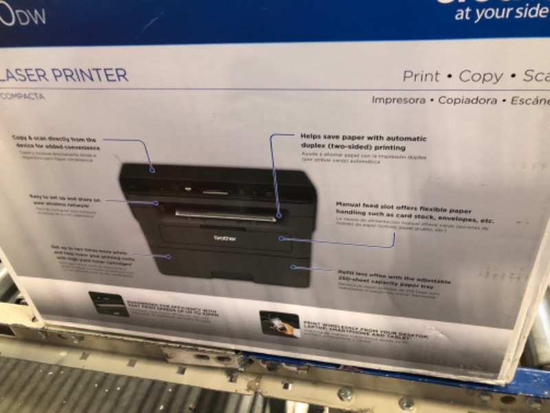 Photo 3 of Brother HLL2305W Compact Mono Laser Single Function Printer with Wireless and Mobile Device Printing

