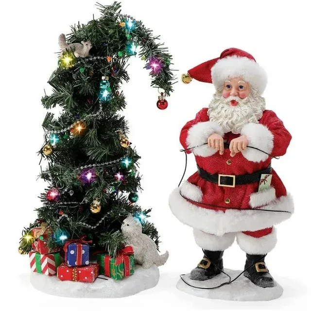 Photo 1 of Christmas vacation figurine Santa claus and tree