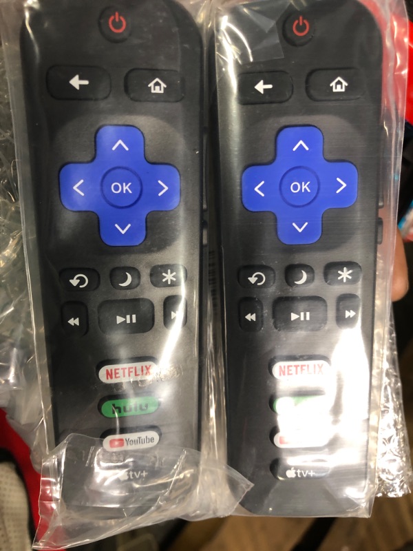 Photo 3 of (Pack of 2) Replacement Remote Control Only for Roku TV, Compatible for TCL Roku/Hisense Roku/Onn Roku/Sharp Roku/Element Roku/Westinghouse Roku/Philips Roku Smart TVs (Not for Roku Stick and Box)