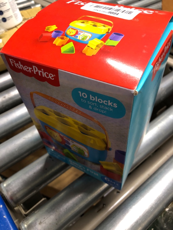 Photo 2 of Fisher-Price Baby's First Blocks, Set Of 10 Blocks For Classic Stacking And Sorting Play For Infants Ages 6 Months And Older New Packaging