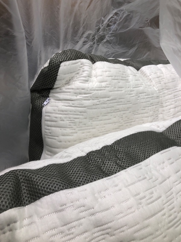 Photo 1 of ACCURATEX Pillows Standard/Queen Size Set of 2 - Cool Bamboo Cover, Soft Down Alternative Ball Fiber Filling, Adjustable 2" Gusset Bed Pillows for Stomach Back Sleepers, Cooling Pillows for Sleeping White Standard/Queen