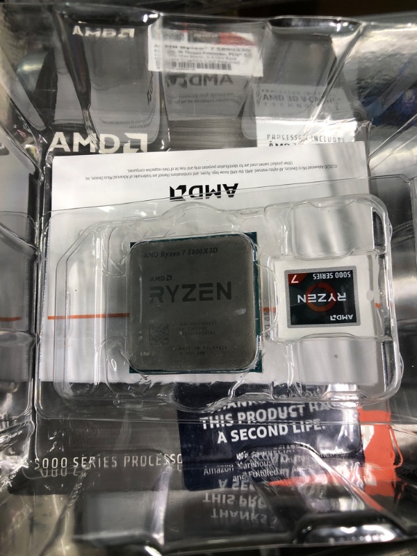 Photo 2 of AMD Ryzen™ 7 5800X3D 8-core, 16-Thread Desktop Processor with AMD 3D V-Cache™ Technology Processor Only