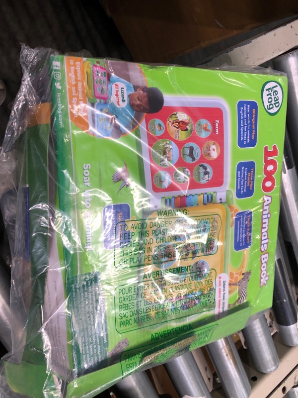 Photo 1 of LeapFrog 100 Animals Book, Green Animals, Green Standard Packaging