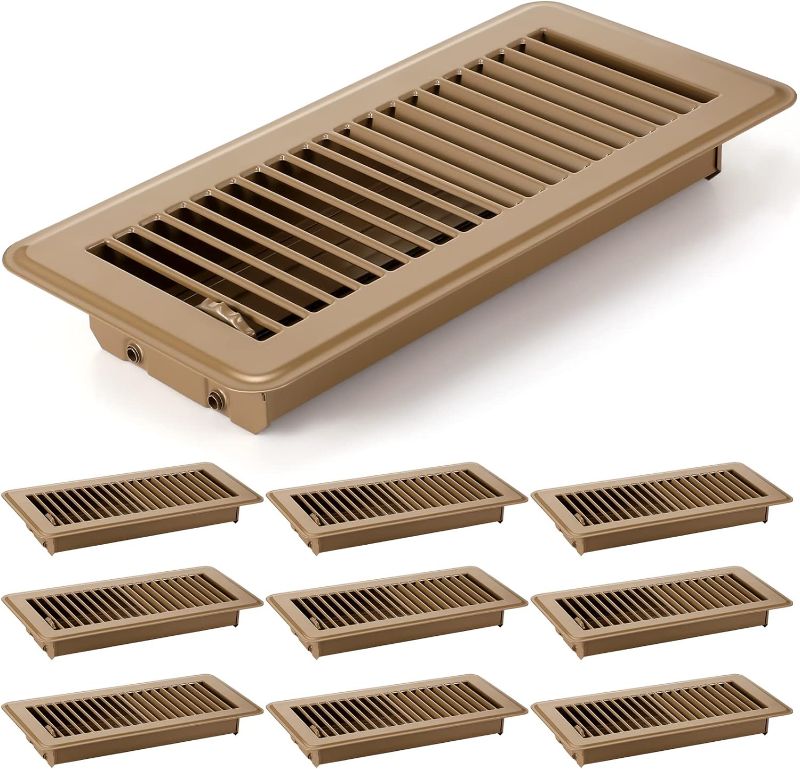 Photo 1 of 12 pack floor vent floor heater brown