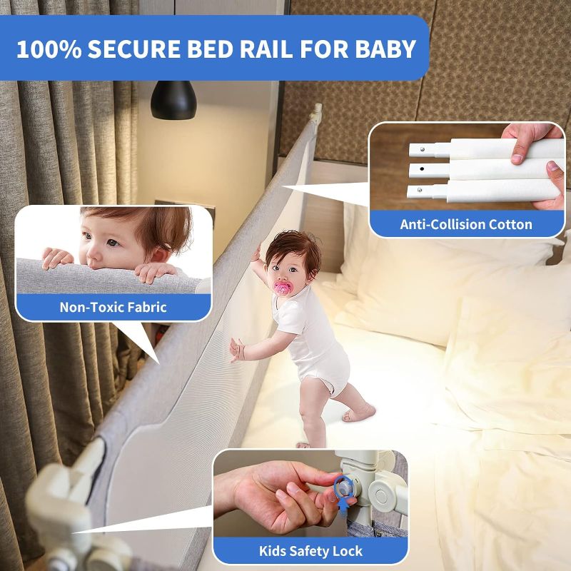 Photo 1 of baby safety bed rail grey model br-g0us