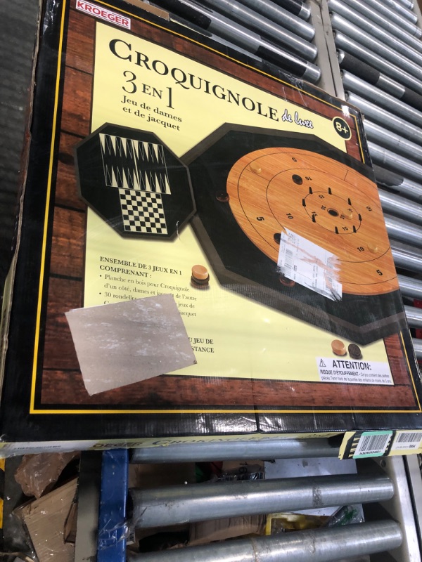 Photo 2 of Crokinole Deluxe 3 in 1