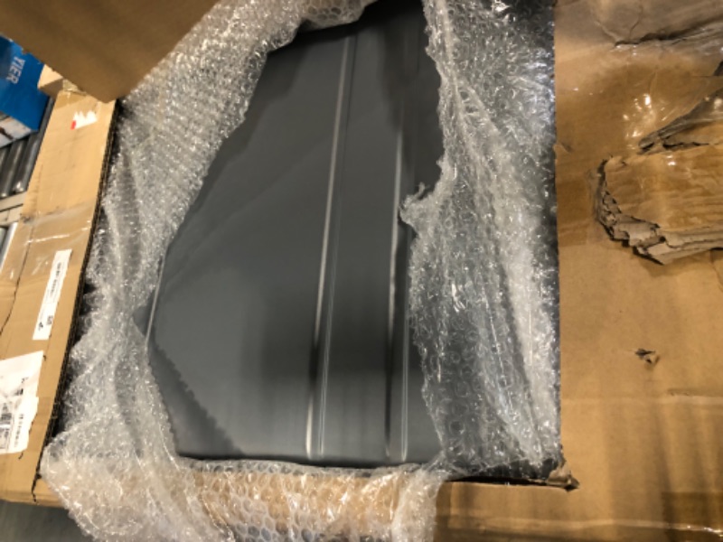 Photo 1 of LUGGEX Silver 26 Inch Luggage with Spinner Wheels, Expandable PC Hard Shell Checked Suitcase with Front Opening, Lightweight