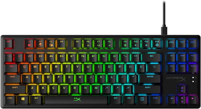 Photo 1 of HyperX Alloy Origins Core - Tenkeyless Mechanical Gaming Keyboard, Software Controlled Light & Macro Customization, Compact Form Factor, RGB LED Backlit, Clicky HyperX Blue Switch,Black

