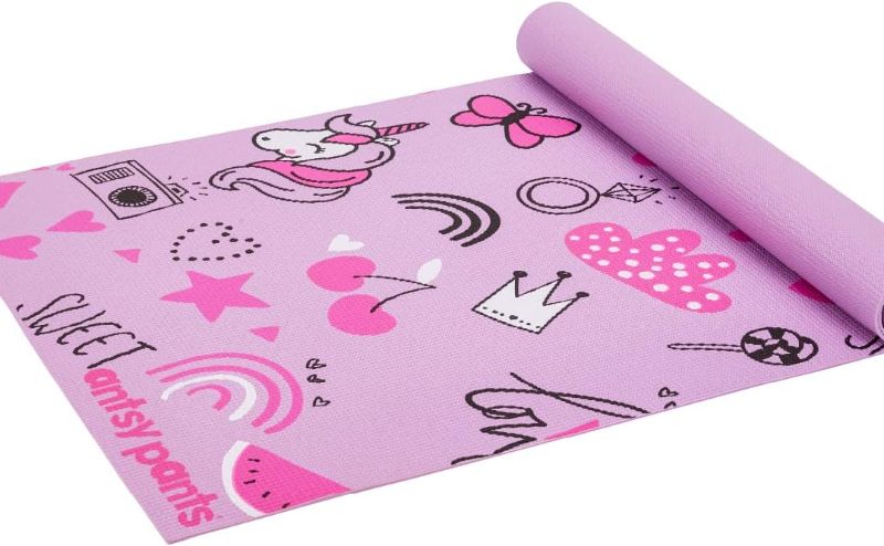 Photo 1 of Antsy Pants Kids Yoga Mat - Yoga Mat for Kids, Yoga Mats for Home Workout, Travel Yoga Mat, Sturdy Workout Yoga Mat Non Slip, for Kids, Toddlers, Size 60” x 24”, 3mm Thick Free of Toxic Phthalates
