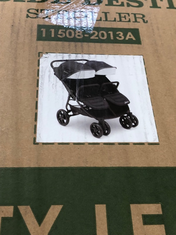 Photo 3 of Jeep Destination Ultralight Side x Side Double Stroller, Midnight
