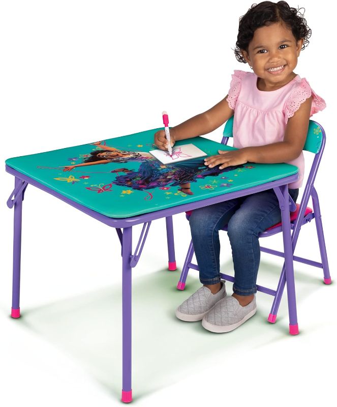 Photo 1 of Disney Encanto Kids Table & One Chair Set, Junior Table for Toddlers 20" x 20" x 16.4"H
