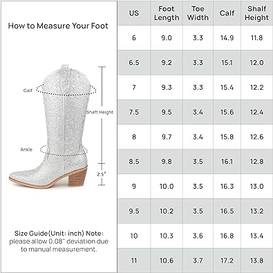 Photo 1 of Lumeheel Rhinestone Cowboy Boots for Women - Sparkly Cowgirl Boots Wide Calf Glitter Bling Women's Western Boots Bedazzled Mid Calf Knee High Boots Bejeweled Shiny Boots Diamond Chunky Heel
