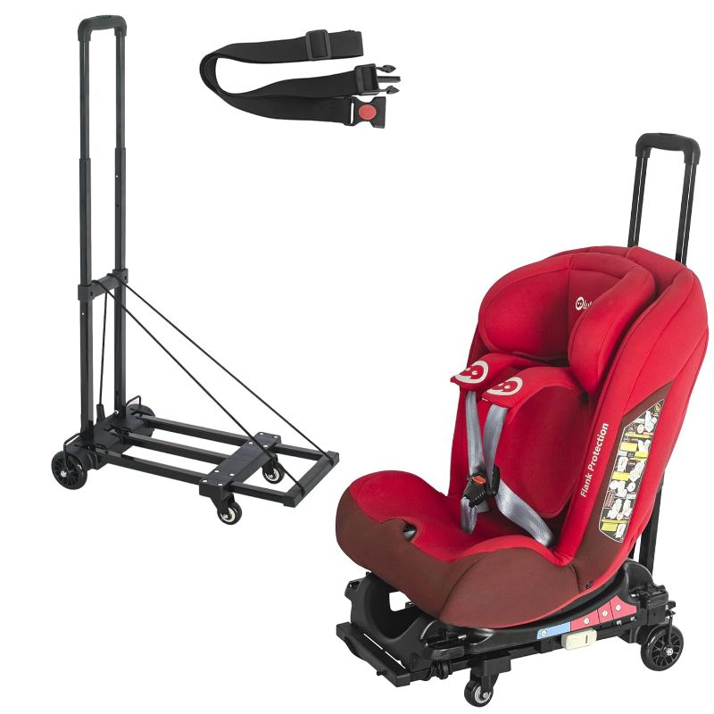 Photo 1 of AKOZLIN Travel Airport Toddler Cart for Car Seat (Only fit for car Seats with ISOFIX Interface) Adjustable Belt Trolley Dolly
