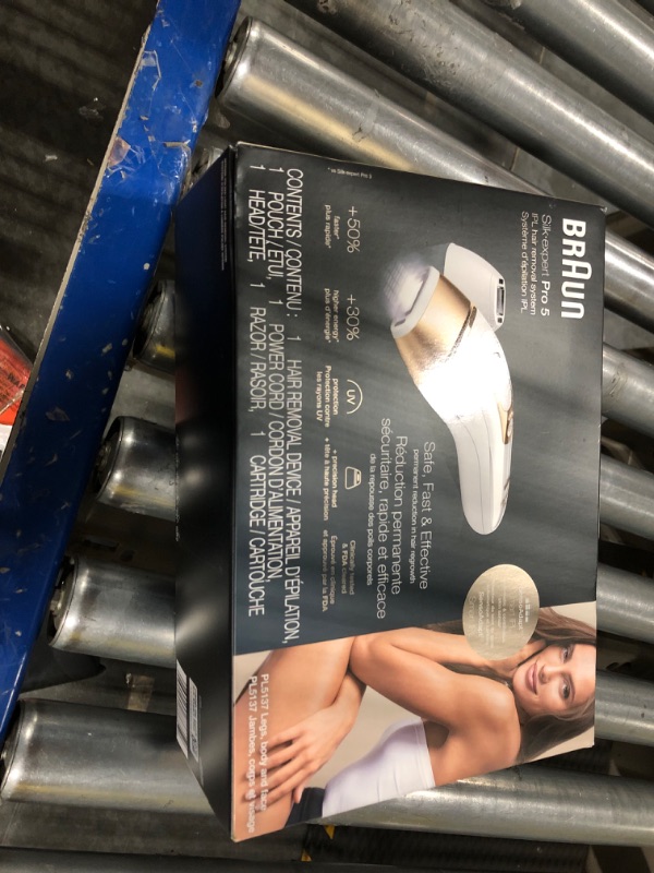 Photo 1 of Braun IPL Long-lasting Laser Hair Removal Device for Women & Men, NEW Silk Expert Pro 5 PL5347, For Body & Face, Safe & Virtually Painless Alternative to Salon Laser Hair Removal for Body & Face
