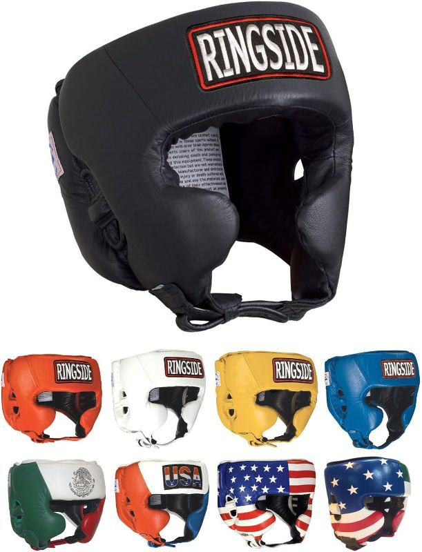 Photo 1 of Ringside Competition Boxing Muay Thai MMA Sparring Head Protection Headgear with Cheeks
