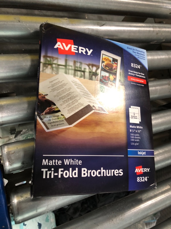 Photo 2 of AveryTri-Fold Printable Brochure Paper, Inkjet Printers, 100 Brochures and Mailing Seals, 8.5 x 11 (8324)
