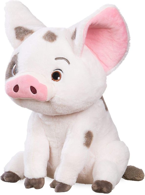 Photo 1 of Disney Store Official Pua Plush, Moana, Medium 13 Inches, Iconic Cuddly Toy Character with Embroidered Eyes and Soft Plush Features, Suitable for All Ages 0+
