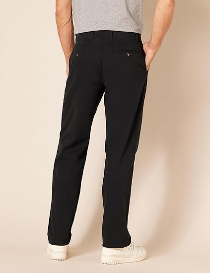 Photo 1 of Amazon Essentials Men's Classic-Fit Casual Stretch Khaki Pant
40w x30l amazon essentials black pants