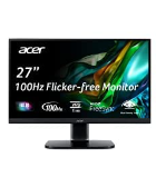 Photo 1 of Acer KB272 EBI 27" IPS Full HD (1920 x 1080) Gaming Office Monitor | Up to 100Hz Refresh | 1ms (VRB) | Low Blue Light | Tilt | HDMI & VGA Ports Full HD USB Streaming 2MP Webcam With Webcam 27-inch 100Hz