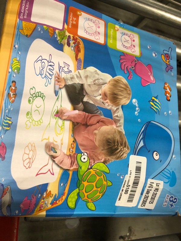 Photo 1 of Water Doodle Mat - Kids Painting Writing Color Doodle Drawing Mat Toy Bring Magic Pens Educational Toys for Age 2 3 4 5 6 7 Year Old Girls Boys Age Toddler Gift