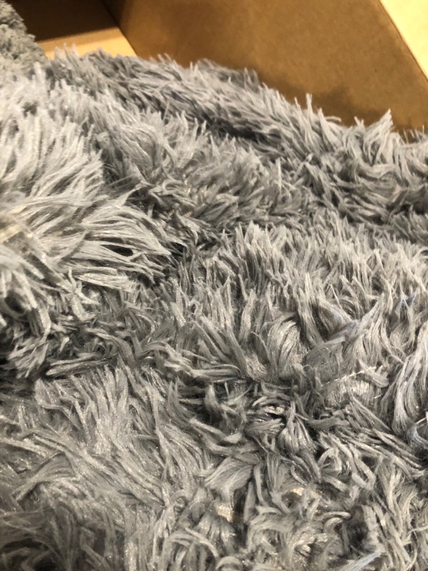 Photo 4 of 
Cottonblue Faux Fur Reversible Sherpa Weighted Blanket 15lbs,Luxury Snugly Long Fur Warm Heavy Blanket 60x80 inches,Super Soft Fuzzy Fleece Blanket for Cold...