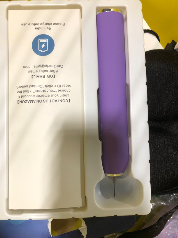 Photo 4 of 7AM2M Electric Toothbrush with 6 Brush Heads for Kids and Chlidren, One Charge for 100 Days,Wireless Fast Charge, 5 Modes with 2 Minutes Build in Smart Timer,IPX7 Waterproof(Purple)