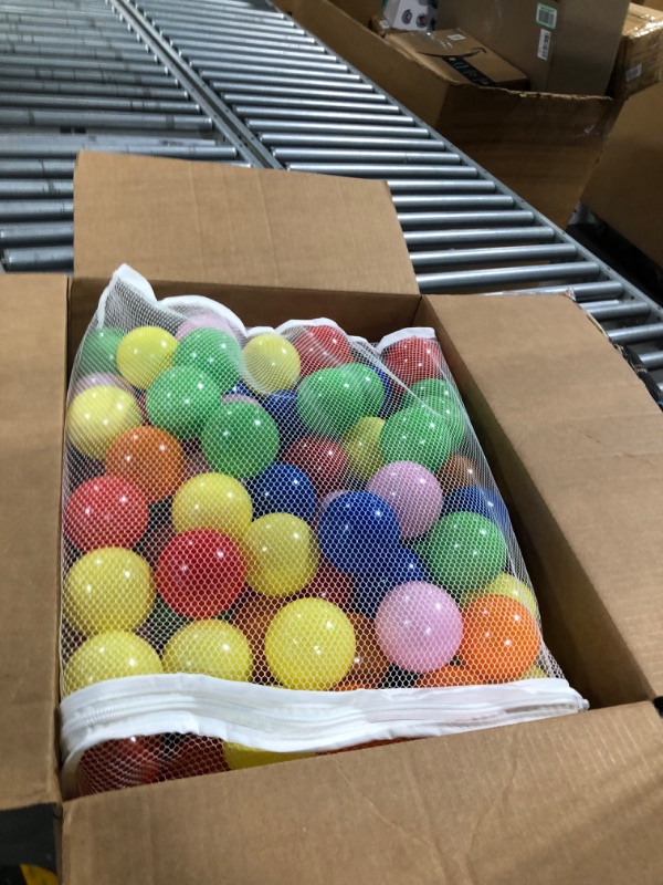 Photo 1 of Click N' Play Ball Pit Balls for Kids, Plastic Refill Balls, 200 Pack, Phthalate and BPA Free, Includes a Reusable Storage Bag with Zipper, Bright Colors, Gift for Toddlers and Kids