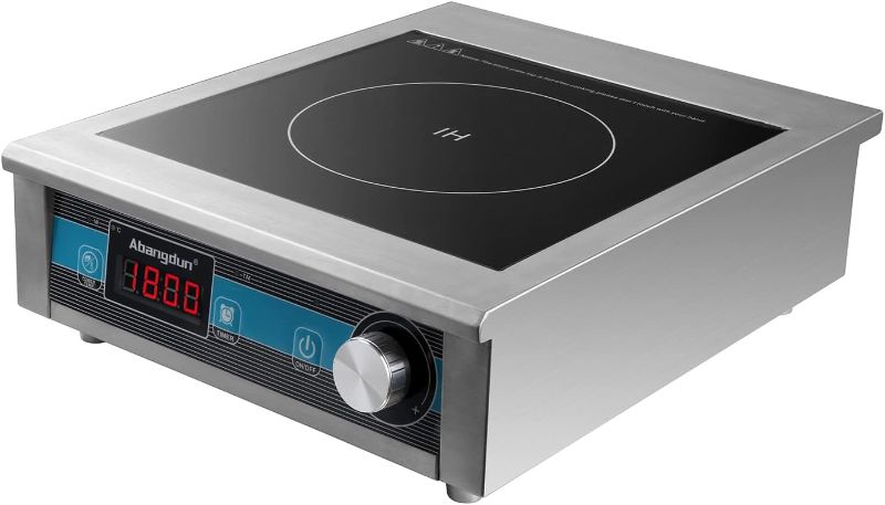 Photo 1 of ***NOT FUNCTIONAL***SELLING AS PARTS****
Commercial Grade Countertop Burner 1800 W /120V Commercial Induction Cooktop Hot Plate Portable Electric Stove for Cooking Abangdun ****USED**** 